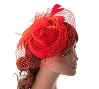 Watreketal Epingle à Cheveux,Fascinateur Femmes Fascinateur Bandeau Thé Fête Fascinateur Chapeau Cocktail Fleur Fascinateur Voile Maille