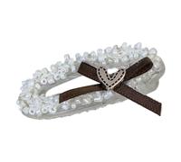 Watreketal Epingle à Cheveux,Pince à cheveux Balletcore Grande pince à cheveux Pince à cheveux Élégant bandeau à perles Attrape-cheveux Barrettes de princesse Outil de coiffure