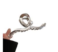 Watreketal Epingle à Cheveux,Pince à cheveux pour séance photo de célébrités sur Internet avec attrape-cheveux incurvé en perles pour femmes, épingles à cheveux demi-chignon pour cheveux longs