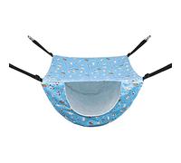 Watreketal Hamster Balançoire à 2 couches pour petit animal domestique en tissu chaud pour hamster hamac suspendu cage pour écureuil lit furet suspendu grotte suspendue lit grotte à suspendre reptiles