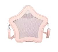 Watreketal Itabag Sac à bandoulière transparent pour écolière japonaise Grande capacité Affichage d'épinglette en PU en forme d'étoile, b, One Size