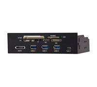 Watreketal Lecteur de cartes USB 3.0 avec panneau avant intégré USB 3.1 pour un accès sans effort à diverses cartes mémoire, création de contenu multimédia