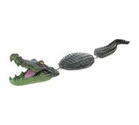 Watreketal Leurres flottants réalistes avec temps de queue mobile pour piscine décoration d'étang pour oiseaux dans les lacs durabilité polypropylène alligators décoration