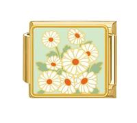 Watreketal Lien de bande Outil Sangle Lien Connecteur Fleur Thème Bande Attachement Acier Inoxydable Texture Collier Modulaire, taille unique, Comme décrit, Comme décrit.