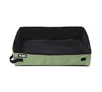 Watreketal Litière de voyage pour chats - Portable - Robuste - Tissu Oxford - Étanche - Doublure étanche - Fond pour chatons et chats - Bac à litière portable pour chat