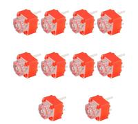 Watreketal Lot de 10 boutons de sourdine 6 x 6 x 7,3 mm - 20 millions carrés