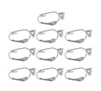 Watreketal Lot de 10 convertisseurs de boucles d'oreilles à clip avec boucle facile à ouvrir pour transformer n'importe quel clou ou percé en kit d'horloge murale, taille unique, Comme décrit