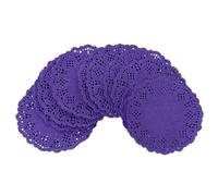 Watreketal Lot de 100 sets de table ronds en papier dentelle pour mariage, événement, fête, cadeau, napperons