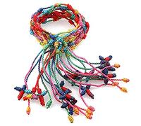 Watreketal Lot de 12 bracelets en corde à 7 nœuds réglables avec nœud tressé Kabbale pour la protection de votre ami ou petit ami, taille unique, Comme décrit