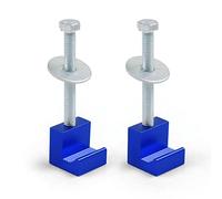 Watreketal Lot de 2 crochets en J Crossover pour boîte à outils Pickup Fit Kit de montage stable Force de serrage Kit de montage robuste pour boîte à outils pour accessoires de camion remorque