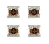 Watreketal Lot de 4 commutateurs de claviers mécaniques à profil bas - Linéarité silencieuse pour jeux et bureau GK61 GK87 avec commutateurs à profil bas précis remplaçables à chaud