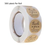Watreketal Lot de 500 étiquettes autocollantes « Thank You for Supporting My Business » pour scrapbooking, emballage cadeau