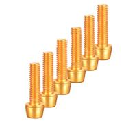 Watreketal Lot de 6 vis à disque pour vélo de montagne, boulons de frein de route, accessoire de frein pour vélo de sécurité, vis à tige en acier