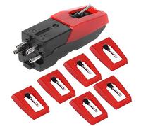 Watreketal Lot de 7 cartouches pour tourne-disque et 6 stylets pour platine LP