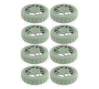 Watreketal Lot de 8 protections de roues en silicone souple pour valises conçues pour protéger contre l'abrasion pour les amateurs de voyage, Vert, One Size