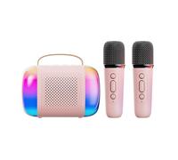 Watreketal Machine De Karaoké pour Les avec des Microphones Doubles Et des Lumières LED Parfaites pour Garçons Et Filles À La Maison KTV Home KTV