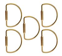 Watreketal Paquet De 5 Pièces Porte-clés Bijoux Clé Élégants Pendentif Chaîne Connexion Crochet en Cuivre Adapté À La Fabrication Manuelle d'amant avec Vis Sécurisée