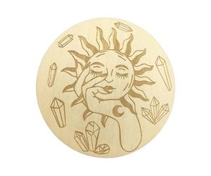 Watreketal Pendule de divination en bois pour énergie solaire - Ornements métaphysiques - Pendule de divination - Planche à sculpter l'énergie solaire