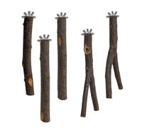 Watreketal Perchoir pour oiseaux - Branche naturelle - Support molaire pour perroquets - Fournitures de conure - Grattoirs pour petits perroquets