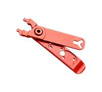 Watreketal Pince à maillons en alliage d'aluminium pour vélo - Outil multiple avec poignée de pneu - Clé centrale intégrée - Instrument de réparation de cycle compact - Outil de poignée de pneu usiné