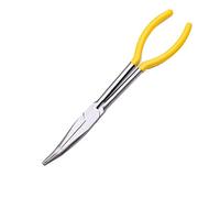 Watreketal Pince de rechange à long bec coudé - Extracteur de câble - Pince à aiguille longue - Pince coupe-fil - Pince à tuyau - Outils à main courbés et droits