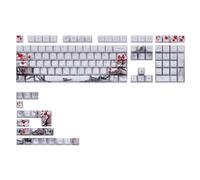 Watreketal Plum Blossom OEM 128 touches sublimations 5 côtés clavier épais pour claviers mécaniques plusieurs langues pruniers fleurs de prunier