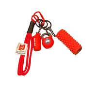 Watreketal Porte-clés en corde tressée à suspendre pour sac à dos de voiture, Rouge, One Size