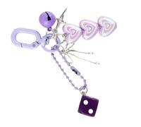 Watreketal Porte-clés Étoile Cœur Pour Femmes Breloques De À Main Accessoires De Mode Cadeaux De Saint-valentin Porte-clés De Voiture Cloches Mignonnes Nœuds Dés