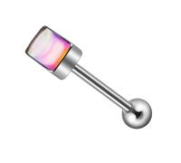 Watreketal Pouddes De Langue Rectangulaires En Acier Inoxydable Pratique Avec Designs Élégants Uniques Portables Pour Les Amateurs Mode Élégant Perçage La Langue