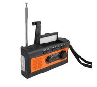 Watreketal Radio d'urgence Multifonction étanche avec à manivelle 4000 mAh Alerte météo NOAA pour Camping randonnée Radio de Survie multifonctionnelle