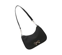 Watreketal Sac à bandoulière contemporain pour femme en cuir synthétique spacieux sous les bras avec sangle confortable, design de bureau, voyage, usage quotidien, multifonctionnel, voyage, Noir , One