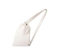 Watreketal Sac à bandoulière coréen non conventionnel en cuir PU souple asymétrique pour un transport polyvalent vintage, blanc, One Size