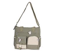 Watreketal Sac à bandoulière coréen, sac à bandoulière décontracté et tendance, sac à bandoulière grande capacité, sac à bandoulière polyvalent pour fille, étudiant, sac de voyage en toile, sac à