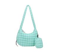 Watreketal Sac à bandoulière matelassé de grande capacité pour femme - Léger et élégant - Avec petites fermetures éclair - Sac à main matelassé pour maquillage, vert clair, One Size