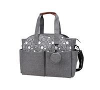 Watreketal Sac à bandoulière pour mère et bébé - Sac à main géométrique pour téton - Sac à dos de voyage pour maman, papa, mère, bébé, sac à main d'allaitement, Carré gris., Taille unique