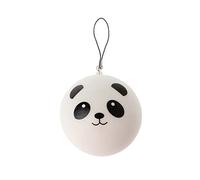 Watreketal Sac à chignon mignon panda cuit à la vapeur avec cordon porte-clés jouet pour enfants casque avec microphone pour enfants