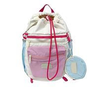 Watreketal Sac à dos moderne avec cordon de serrage sécurisé et intérieur spacieux et ergonomique pour les navetteurs en tissu composite, b