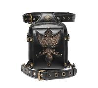 Watreketal Sac Banane,Sac de Taille Gothique, Sac Banane en Cuir, Sac de Jambe Steampunk, Sacs à bandoulière, Pochette de Voyage de Hanche pour Femmes et Filles