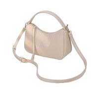 Watreketal Sac fourre-tout en polyuréthane décontracté, grande capacité, sac à bandoulière pour femme, sac à main pour fille et femme, sacs tissés polyvalents à la mode, sac à main coréen, beige, One