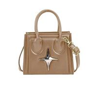 Watreketal Sac fourre-tout en polyuréthane - Sac à bandoulière carré pour fille et femme - Sac à main polyvalent pour femme - Sac à bandoulière tendance, kaki, One Size