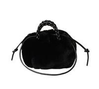 Watreketal Sac fourre-tout pratique et sac à bandoulière en fourrure adapté pour le shopping, les voyages et le travail, sacs à main et sacs à main pour femmes, Noir , One Size