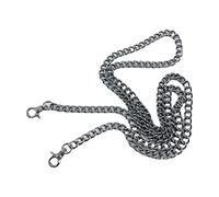 Watreketal Sangle de rechange en métal pour sac à bandoulière avec boucles - Accessoires interchangeables - Sangle d'épaule de rechange avec clip, Argenté., snap hook