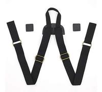 Watreketal Sangles de rechange réglables pour sac à dos avec boucles en métal, Noir