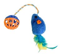 Watreketal Sélevés De Souris en Peluche Toy Cats Interactifs Plaything Indoor Activity for Kitten Instincts Stimulation Cats Attirant La Balle De Sondage