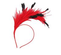 Watreketal Serre-tête à plumes colorées pour carnavals, célébrations, bandeau élastique doux pour les années 1920 - Bandeau confortable à plumes