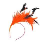 Watreketal Serre-tête à plumes colorées pour carnavals, célébrations, bandeau élastique doux pour les années 1920 - Bandeau confortable à plumes