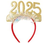 Watreketal Serre Tete,Accessoires en papier Lunettes Photo Party Cosplay Costumes Bandeau coloré Fête dansante 2025 Lunettes Fête du Nouvel An