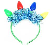 Watreketal Serre Tete,Bandeau à ampoule LED de Noël Fournitures de fête Couvre-chef Accessoires pour cheveux pour femmes filles