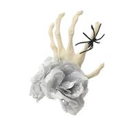 Watreketal Serre Tete,Bandeau à main squelette sombre Halloween Cosplay Mascarade Accessoires de coiffure Pince à cheveux araignées délicates Accessoires photo