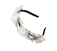 Watreketal Serre Tete,Bandeau à main squelette sombre Halloween Cosplay Mascarade Accessoires de coiffure Pince à cheveux araignées délicates Accessoires photo